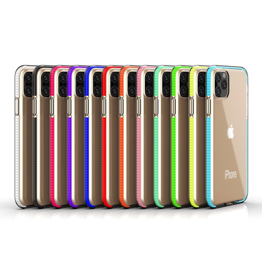 Spring clear TPU kate Apple iPhone 11 Pro - kollane
