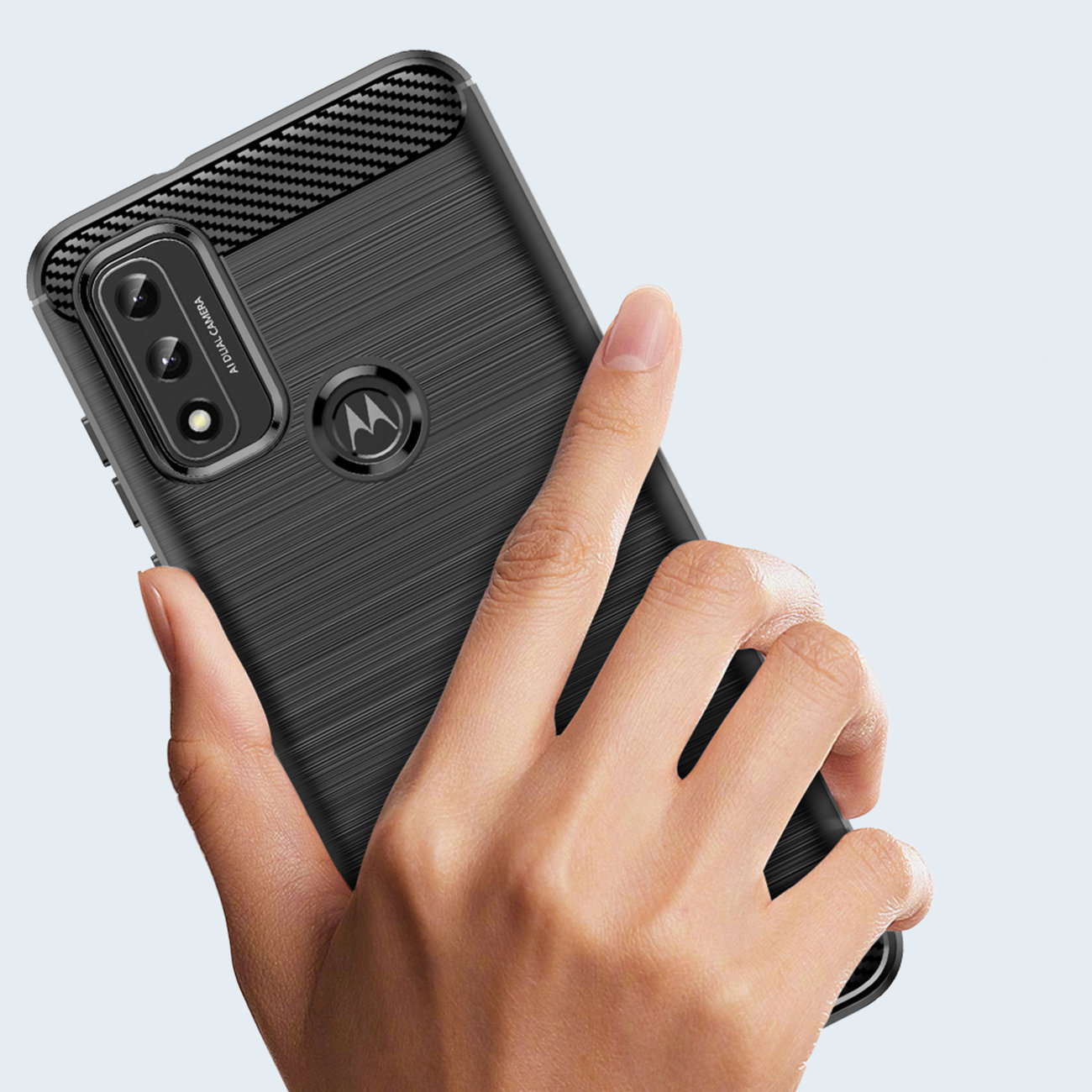 Carbon Shield TPU ümbris Motorola Moto G Play 2023 - must