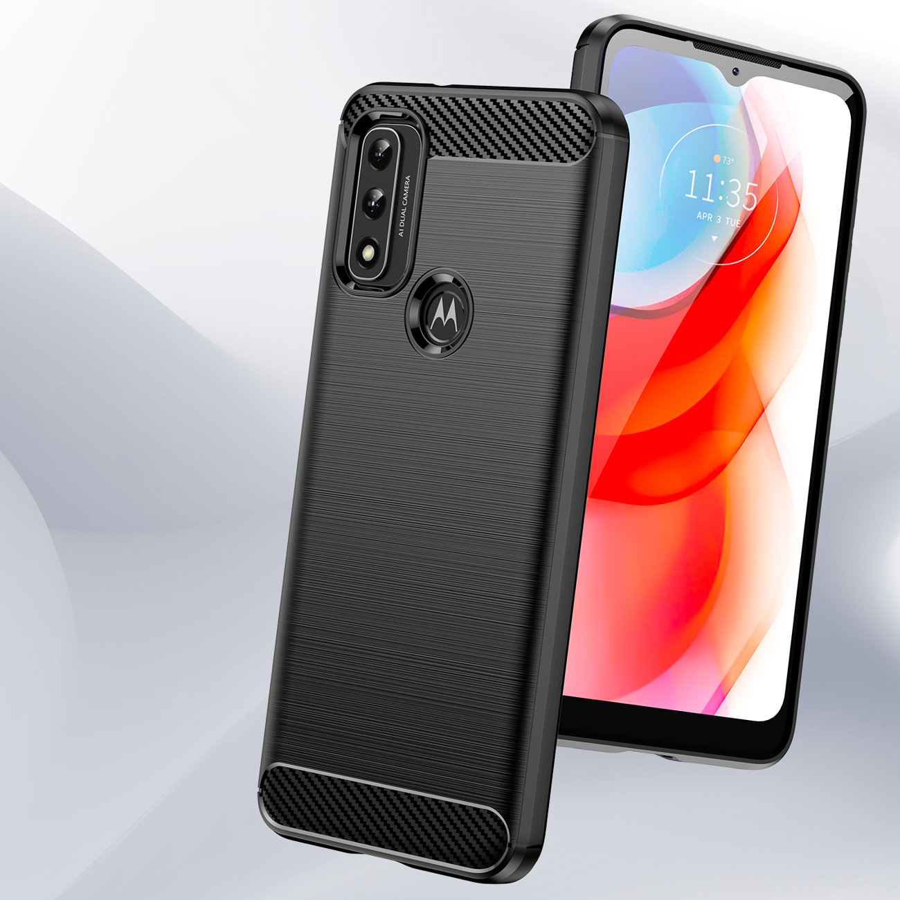 Carbon Shield TPU ümbris Motorola Moto G Play 2023 - must