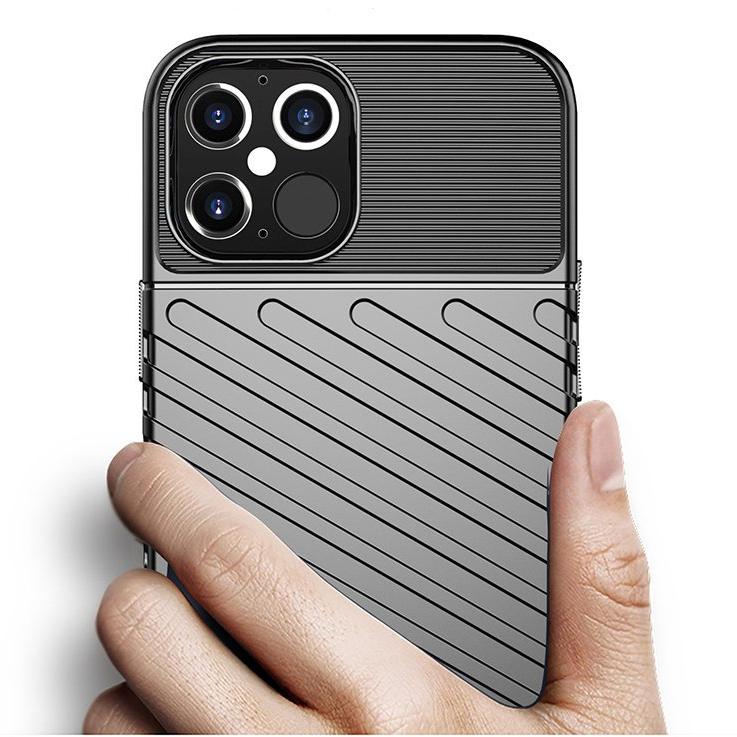 Vastupidav TPU-ümbris Apple iPhone 12 Pro Max - must