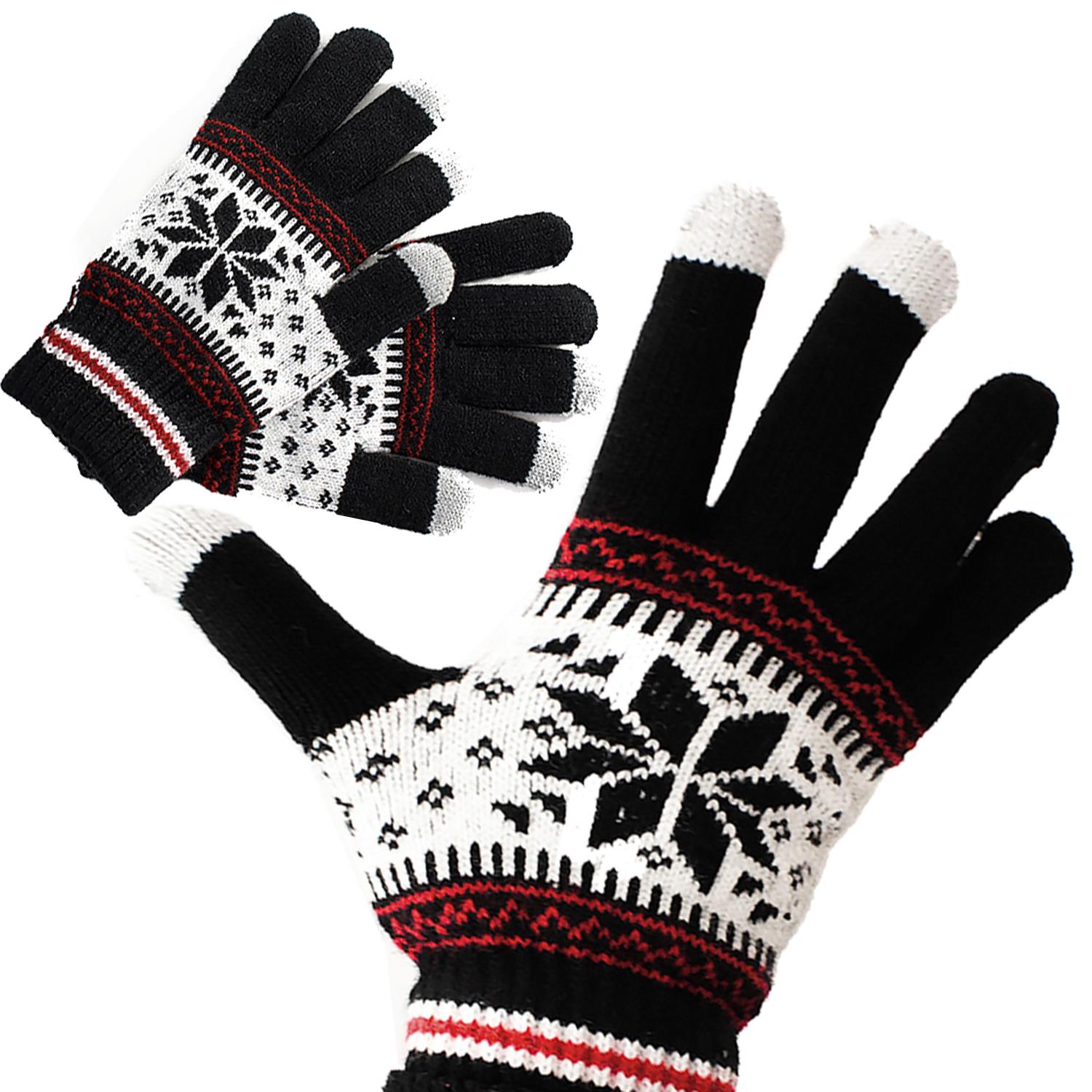 Talvekindad SF-39259 - Must / Valge M / L