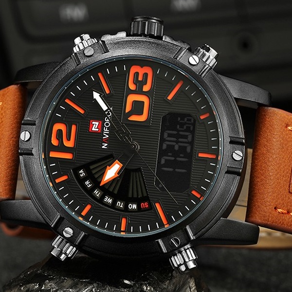 Kell NAVIFORCE WA-2841 - Pruun / Must