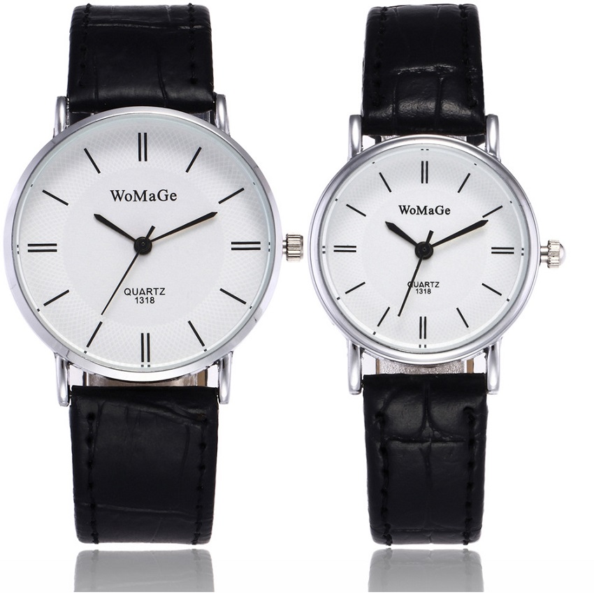 Naiste kell RI-14840 - Must / Valge