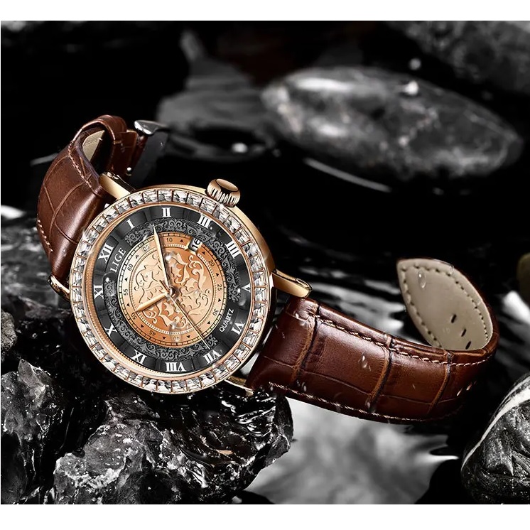 Kell LIGE DE-29499 - Pruun / Kuldne / Must
