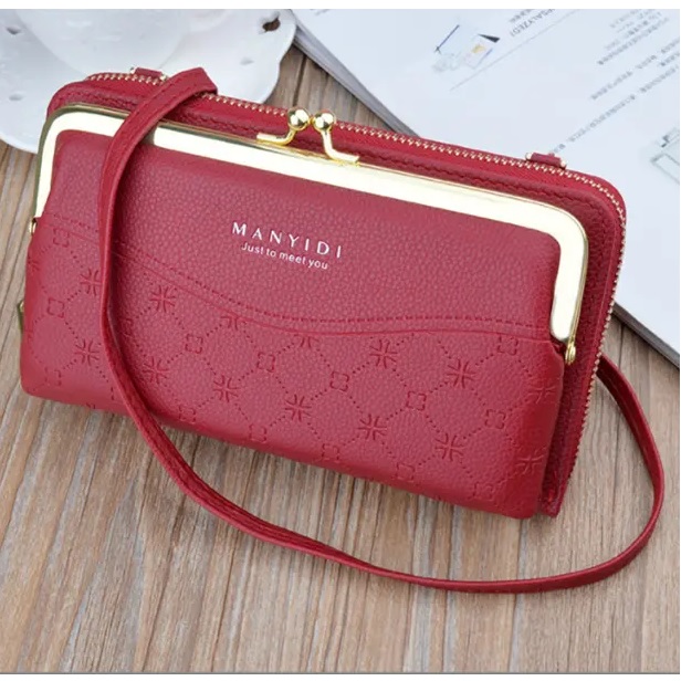 Crossbody rahakott LE-25217 - Bordoopunane