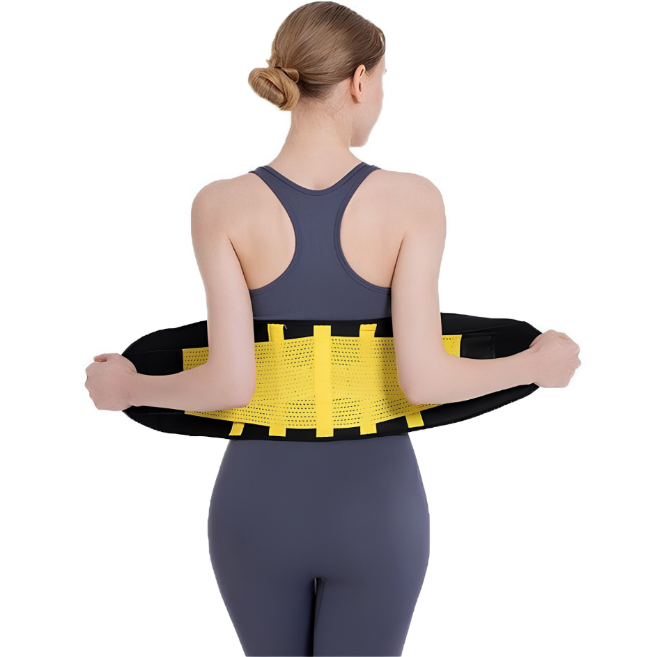 Neopreenist treeningvöö FO - 40447 - Kollane / Must / L