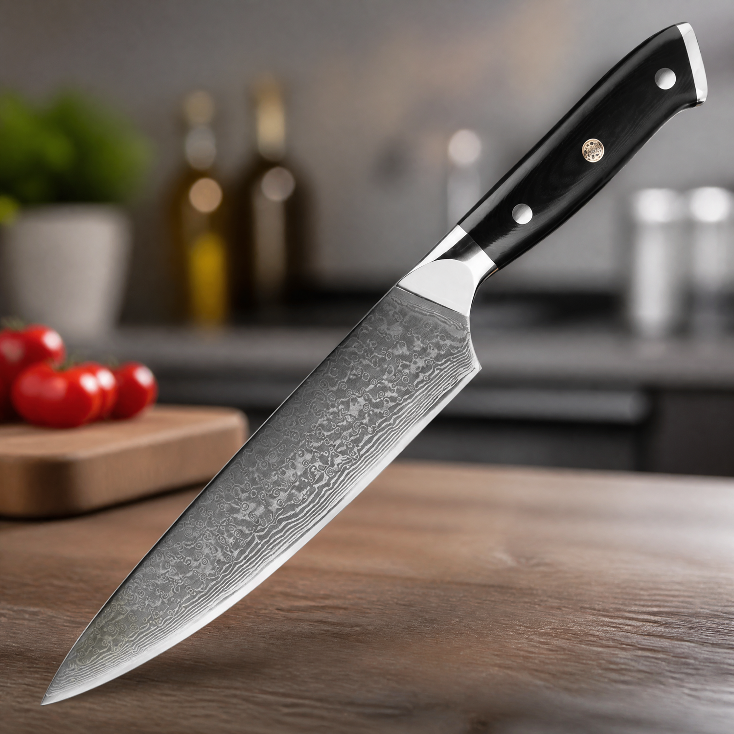 Damaskuse kööginuga KX-42116 - Butcher / Must