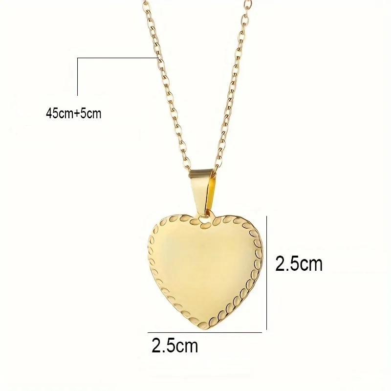 Kaelakee RU-34226 Heart - Kuldne