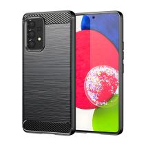 Carbon Shield TPU ümbris Samsung Galaxy A53 5G - must