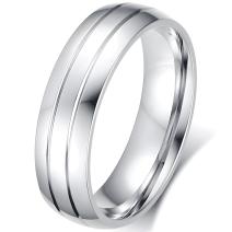 Meeste sõrmus FI-17559 - Hõbedane / 62mm
